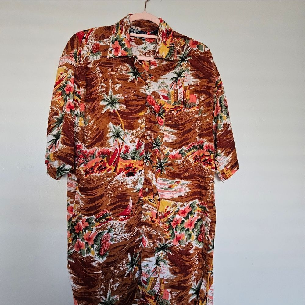 Men's Bay Island Hawaiian Shirt Size XL